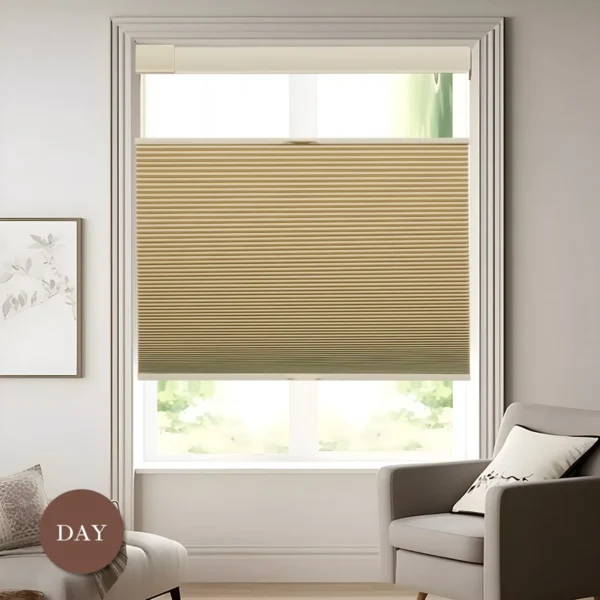 No Drill No Tools Top Down Bottom Up Blackout Cellular Shades (1" cell ) - Image 6