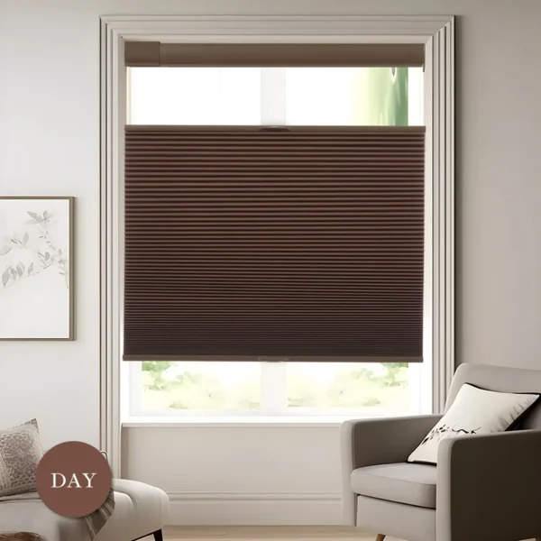No Drill No Tools Top Down Bottom Up Blackout Cellular Shades (1" cell ) - Image 3