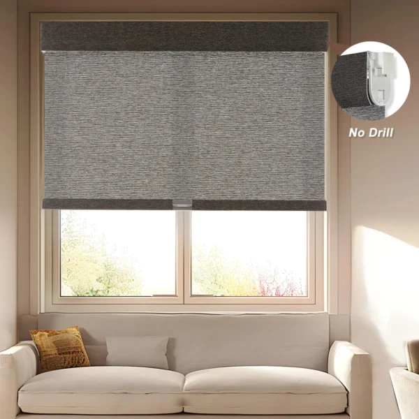 No Drill No Tools Roller Shades - Image 4