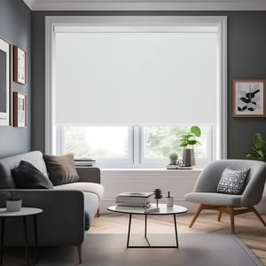 Blackout Roller Shades With Jacquard Pattern