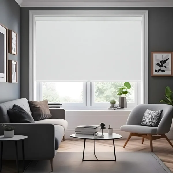 Blackout Roller Shades With Jacquard Pattern