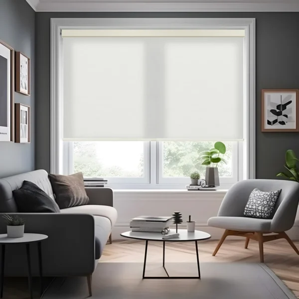 Light Filtering Roller Shades With Jacquard Pattern - Image 4