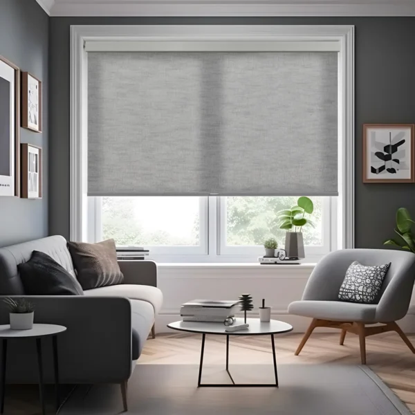 Light Filtering Roller Shades With Jacquard Pattern - Image 3