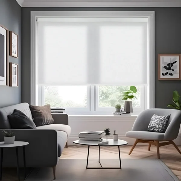 Light Filtering Roller Shades With Jacquard Pattern